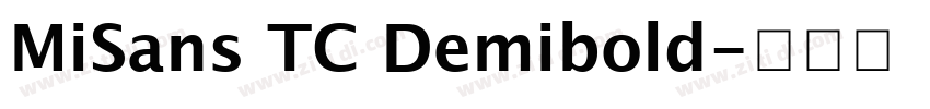 MiSans TC Demibold字体转换